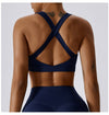 Women Cross Strap Sports Bra Top Women Push Up Sport Bra Yoga Gym Crop Top Brassiere Fitness Top Sport Bra Breathable Bras