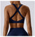 Women Cross Strap Sports Bra Top Women Push Up Sport Bra Yoga Gym Crop Top Brassiere Fitness Top Sport Bra Breathable Bras