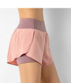 Sport Shorts Women Sportswear Double-deck Running Shorts Yoga Bottoms Summer Gym Fitness Training Jogging Short Pants