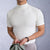 Men T-shirts Summer Fitness Short Sleeve Tees High Collar Basic T-shirt Base T Shirt for Men's Tops camisa masculina 짝퉁명품 남성의류