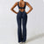 Women Gym Set Training Yoga Suit Sportswear Sports Jumpsuit Fitness Rompers Stretch Female High Waist  Seamless Flare Pants