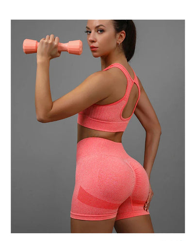 Women Yoga Shorts High Waist Butt Lifting Workout Fitness Tights Tummy Control Gym Running Stretched Pants Casual Sportswear