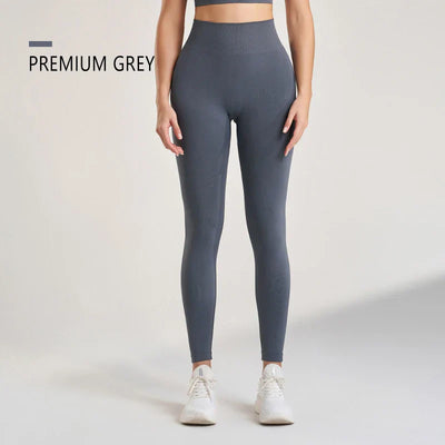 Women's Sports Fitness Leggings Seamless High Waist Stretch Solid Color Yoga Leggings Training Running Gym Quick Dry Breathable