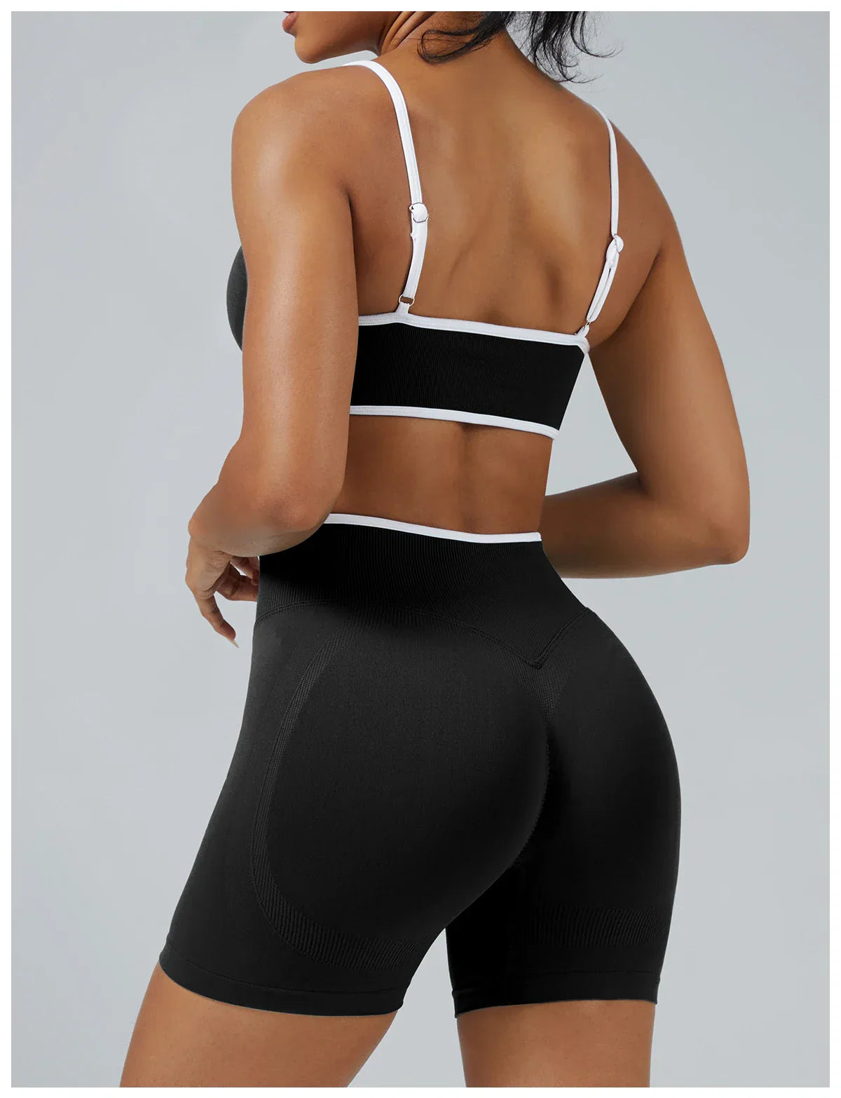 Women Sports Shorts Low Ribbed Waistband Yoga Shorts Seamless Workout Gym Clothes Woman High Stretch Running Shorts Women