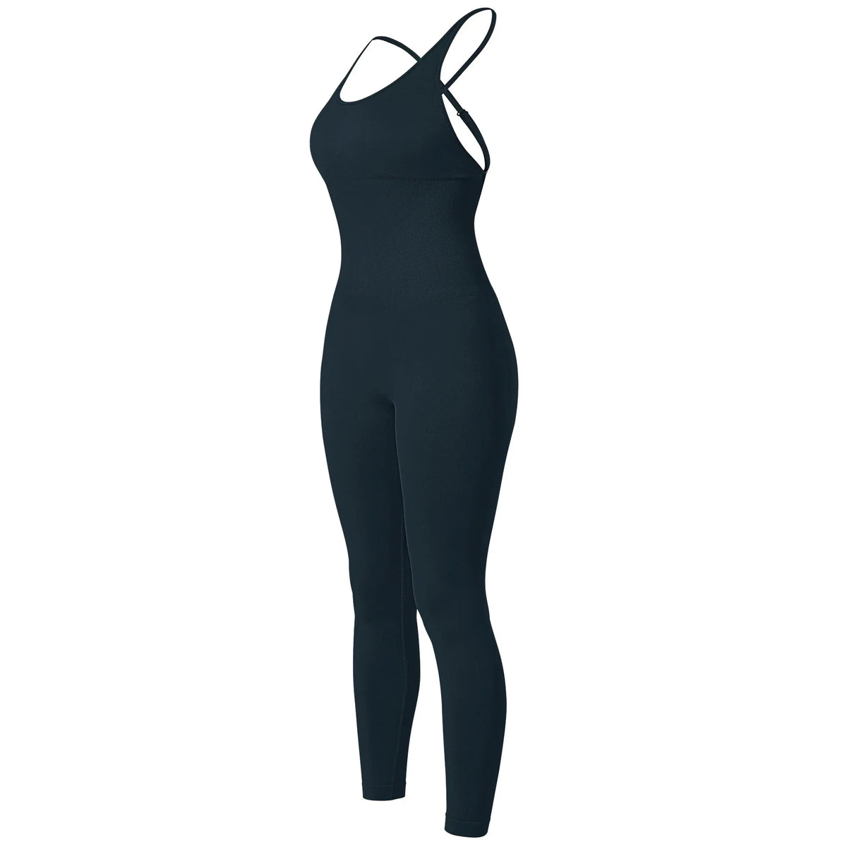 Jumpsuit Women One-piece Outfit  Sleeveless Square Neck  Bodysuit  Casual Streetwear Playsuits Sport Fitness Jumpsuit Women