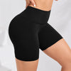 Yoga Shorts Women Fitness Shorts Girl Running High Waist Short Quick Drying Squat Proof Cycling Workout Gym Tight  Shorts Black