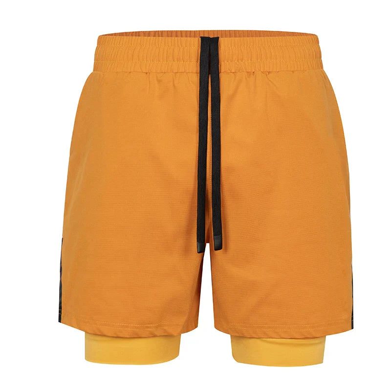 Running Shorts Men Gym Sports Shorts 2 In 1 Quick Dry Workout Training Gym Fitness Jogging Short Pants Summer Men Shorts