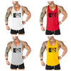 Gym Tank Top Men Bodybuilding Clothing Blank shirt Fitness Singlets Sleeveless Tanktops Cotton Muscle Stringer Vest Man