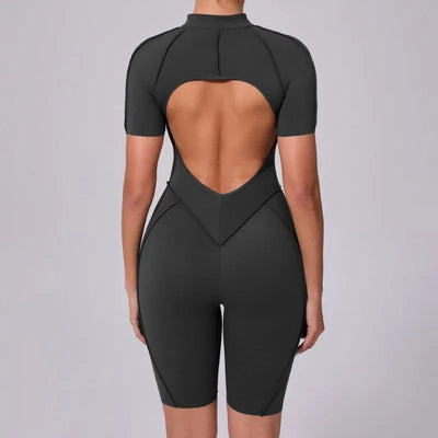 Women‘s Sports Jumpsuits Sets Fitness Combination impact bodysuit Shorts Outdoors Gym Workout Sexy Sports Jumpsuit kit Clothes