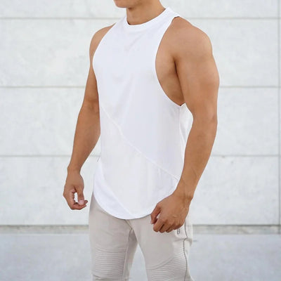 Bodybuilding Sport Tank Tops Men Gym Fitness Workout Sleeveless Shirt Male Stringer Singlet Summer Casual Loose Undershirt Vest