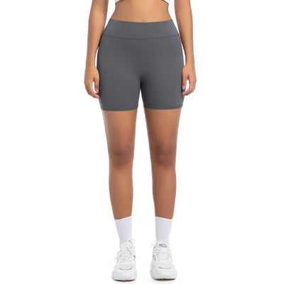 Womens Workout Shorts with Pockets Scrunch Butt Gym Biker Shorts High Waisted Booty Cargo Pants Yoga Running Leggings Activewear