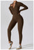 Women's Jumpsuits One-Piece Suit Zipper Long Sleeved Yoga Set Gym Push Up Workout Clothes Fitness Bodysuit Sportswear Tracksuit