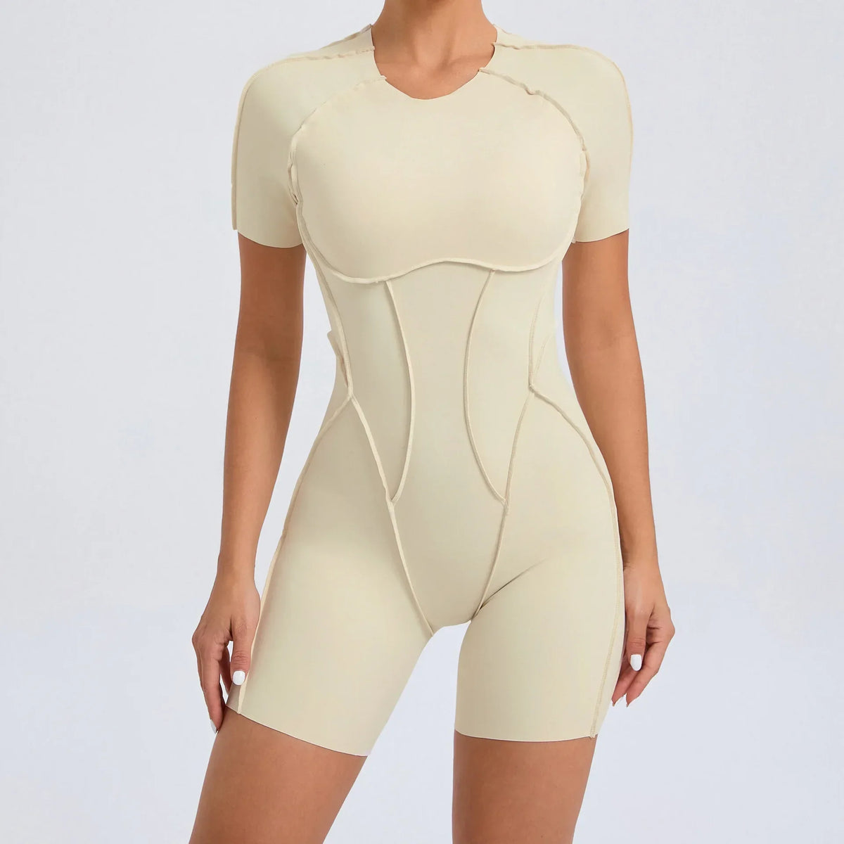 Short Jumpsuit Gym Clothes For Women Sportswear Fitness Overalls Backless Scrunch Booty Yoga Suit Sports Set Outfit