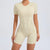 Short Jumpsuit Gym Clothes For Women Sportswear Fitness Overalls Backless Scrunch Booty Yoga Suit Sports Set Outfit