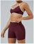 Women Sports Shorts Low Ribbed Waistband Yoga Shorts Seamless Workout Gym Clothes Woman High Stretch Running Shorts Women