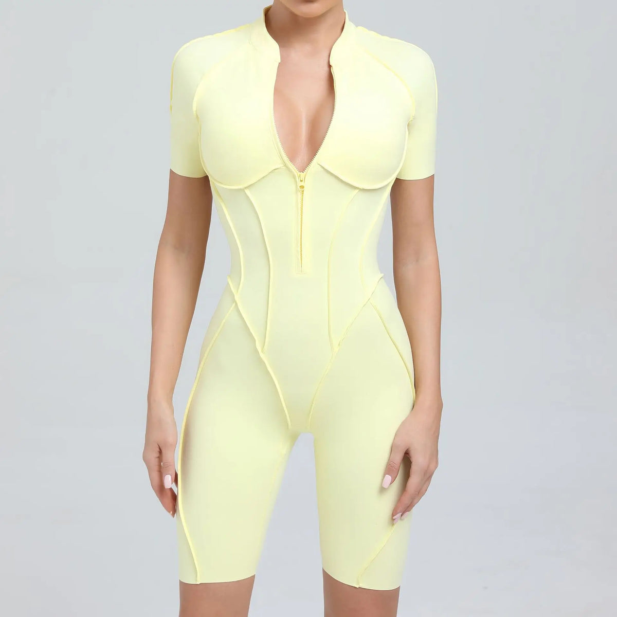 Women‘s Sports Jumpsuits Sets Fitness Combination impact bodysuit Shorts Outdoors Gym Workout Sexy Sports Jumpsuit kit Clothes
