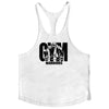 Gym Bodybuilding Tank Tops Fashion Y-back Suspenders Vests Cotton Breathable Sleeveless Singlets Mens Fitness Muscle Sport Shirt