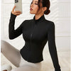 Women's Jacket Quick-drying Sun Protection Sport Coat Women's Tight Yoga Wear Long Sleeve Cardigan Running Fitness Jacket Zipper