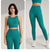 Women's sports fitness suit yoga running shock bra underwear slim leg lift hip tight base nine minutes trousers