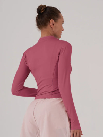Fitfemme Sports Jacket Women Zip Fitness Yoga Shirt Winter Warm Gym Top Activewear Running Coats Workout Clothes For Cycling