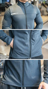 Mens Gym Fitness Shirts Tops High Quality Running Sport Jacket Outdoor Workout Sunscreen Clothing Training Sweatshirt Zipped
