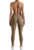 Jumpsuit Women One-piece Outfit  Sleeveless Square Neck  Bodysuit  Casual Streetwear Playsuits Sport Fitness Jumpsuit Women