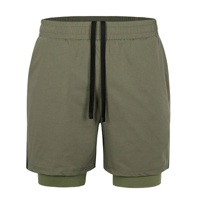 Running Shorts Men Gym Sports Shorts 2 In 1 Quick Dry Workout Training Gym Fitness Jogging Short Pants Summer Men Shorts