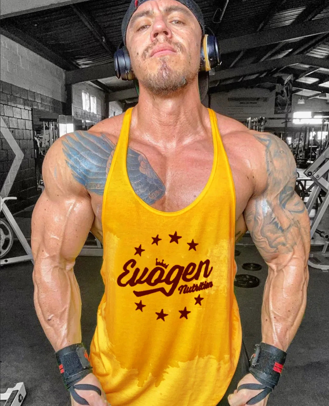 Men's Muscle Fitness Vest Breathable Quick-Dry Gym Workout Tank Top for Summer Running Bodybuilding Trendy Casual Sportswear
