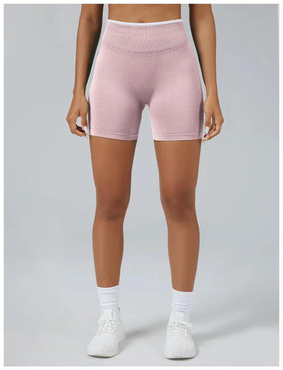 Women Sports Shorts Low Ribbed Waistband Yoga Shorts Seamless Workout Gym Clothes Woman High Stretch Running Shorts Women