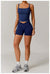 Women's fitness shorts  high-waisted buttock-lifting  tight  quick-drying  sporty yoga three-quarter shorts