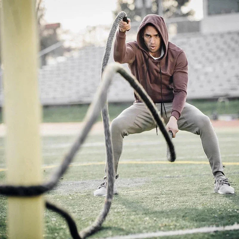 Men's Lightweight Gym Jogger Pants Breathable Hiking Jogging Runing Stretch Exercise Workout Sweatpants with Zipper Pocket Pants
