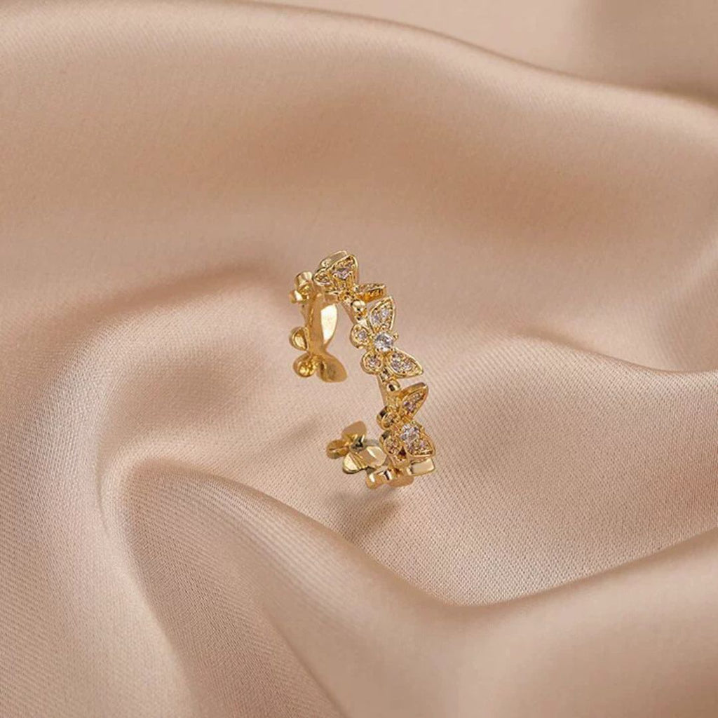 Golden Butterfly Ring