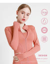 Jackets for Women Fit Coat Women Women Jacket Zippers Casual Wear Long Sleeve Tight Yoga Clothing Slimming Yoga Sports Jacket