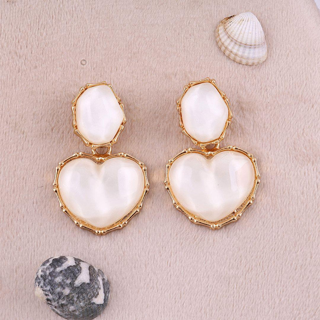 Bling Blogger Heart Earrings